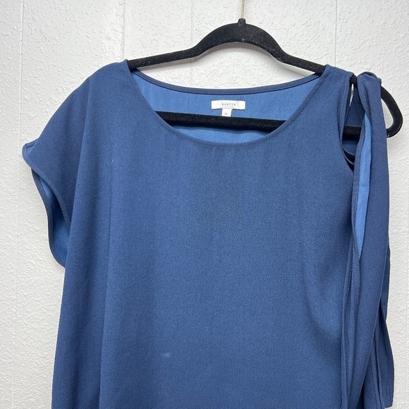 Maette Shoulder Slit Womens Top XL Elegant Polished Workwear Office Feminine - Picture 2 of 9